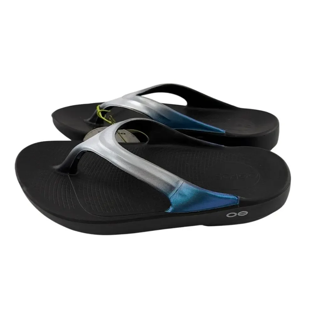 OOFOS Women's Frost OOlala Luxe Flip Flop Slippers Size 8 - Picture 5 of 10